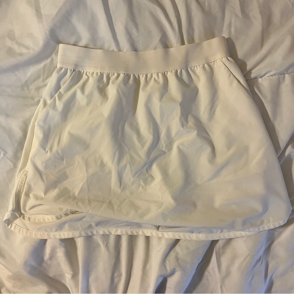 Slazenger White Mini Lined Golf Skirt
